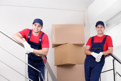 Man And Van Archway team preparing a local move in North London