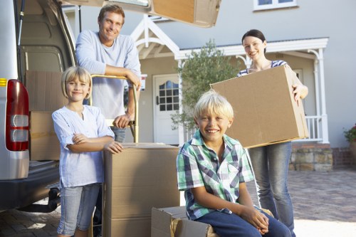 Local moving crew planning a home move in North London