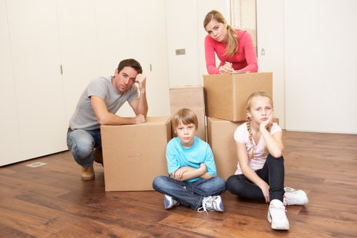 Careful loading of home furniture for a move near Archway